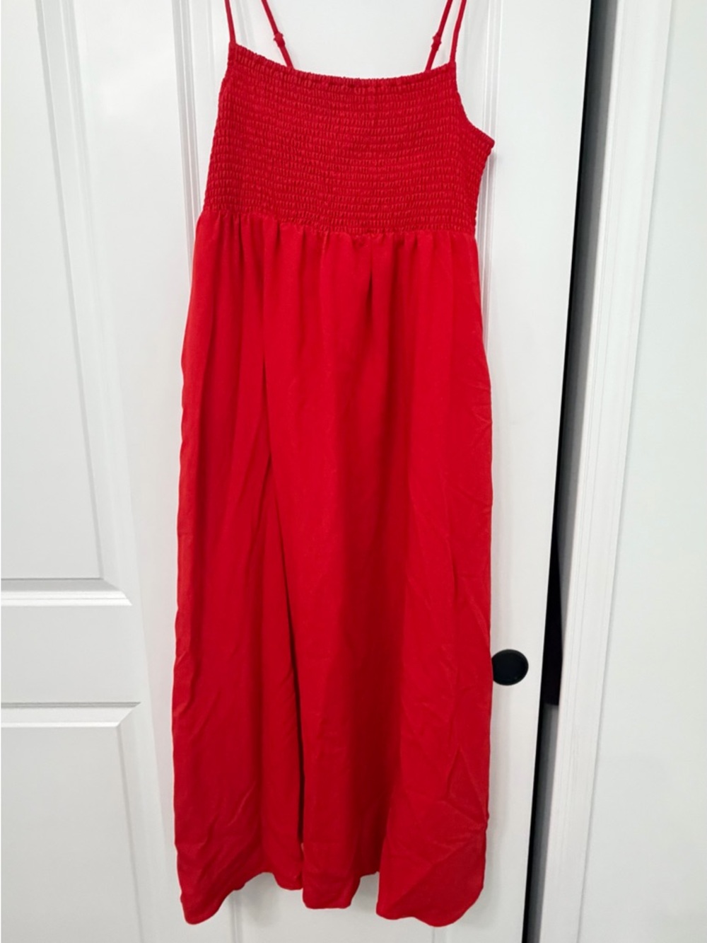 Z Supply Red Smocked Top